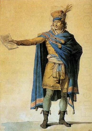 Jacques-Louis  David The Representative of the People on Duty oil painting picture